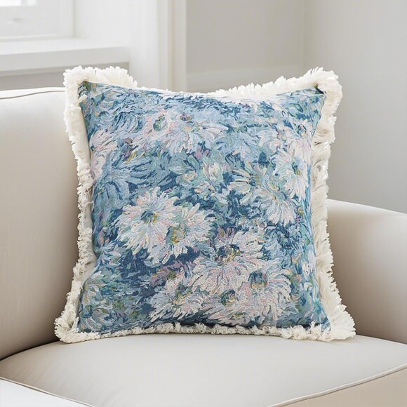 SOGA 50cm Oil Painting Shabby Chic Style Throw Pillow - Picture 1 of 8